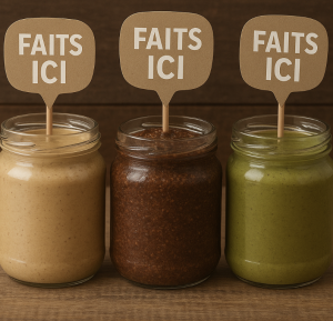 faits ici promouvoir pâte à tartiner